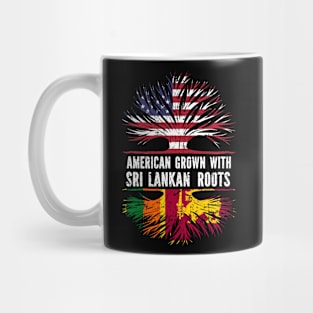 American Grown with Sri Lankan Roots USA Flag Mug